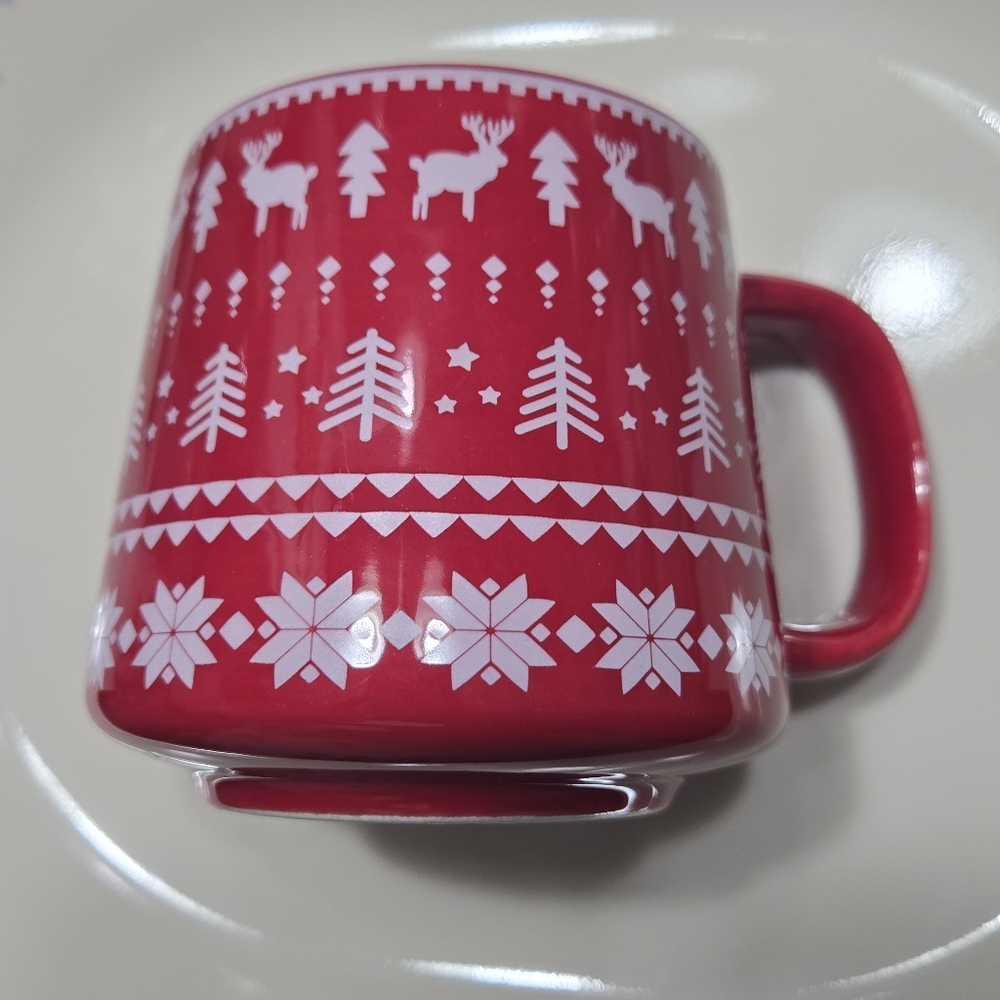 Fair Isle Comfy and Cozy Mug Earthenware Coffee Cup